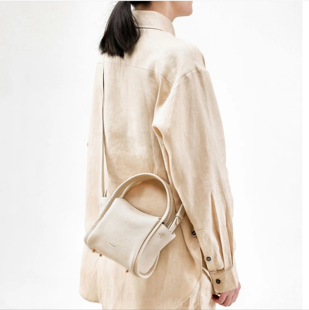 Songmont Mini Song Bag Ivory - Full Grain Leather EUC